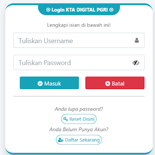 Register PGRI Belu - Persatuan Guru Republik Indonesia Cabang Belu